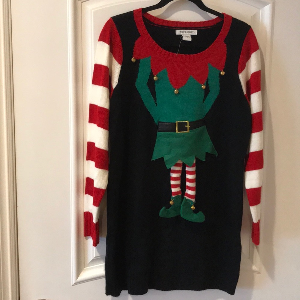 99 JANE STREET knitted AGLY SWEATER DRESS SIZE L